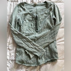 Free People We The Free Long Sleeve Henley Size L